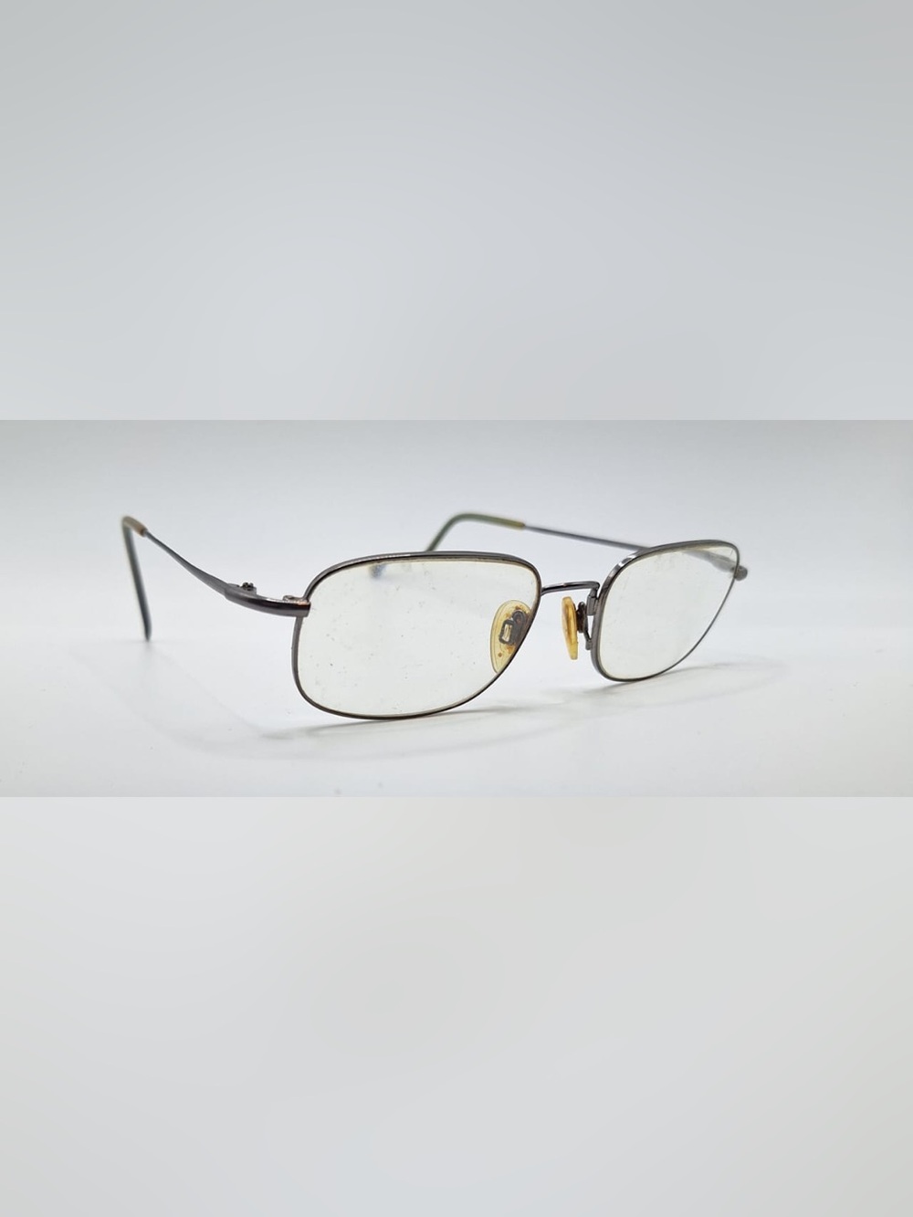 Luxottica Memorize 6502 3301 Gunmetal Oval Metal Sunglasses Frames Only